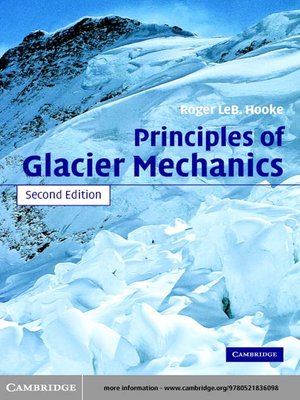 cover image of Principles of Glacier Mechanics
